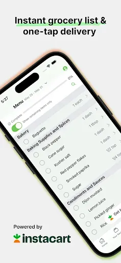 Скриншот 3 — AI meal planner by Supperhero