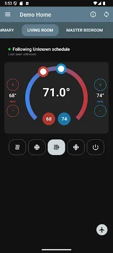 Скриншот 2 — ecobee Wrap Thermostat Control