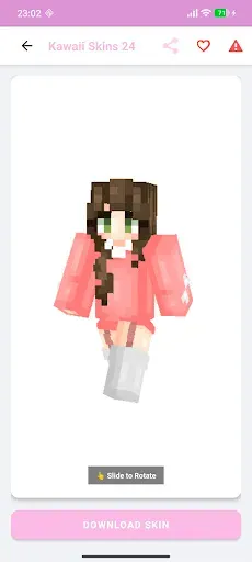 Скриншот 1 — Милые скины для Minecraft