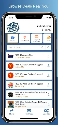 Скриншот 2 — Starving Student Card App