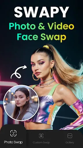 Скриншот 1 — Swapy: Photo & Video Face Swap