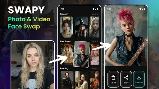 Скриншот 7 — Swapy: Photo & Video Face Swap
