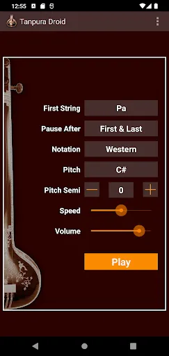 Скриншот 1 — Tanpura Droid