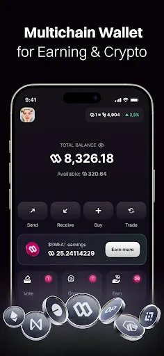 Скриншот 2 — Sweat Wallet: Walk Into Crypto