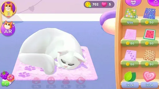 Скриншот 3 — My Sweet Meow: Виртуальной Кот