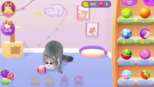 Скриншот 4 — My Sweet Meow: Виртуальной Кот