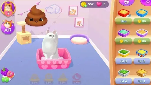 Скриншот 5 — My Sweet Meow: Виртуальной Кот
