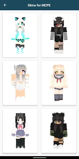 Скриншот 1 — Girls Skins for Minecraft PE