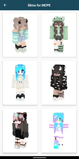 Скриншот 2 — Girls Skins for Minecraft PE