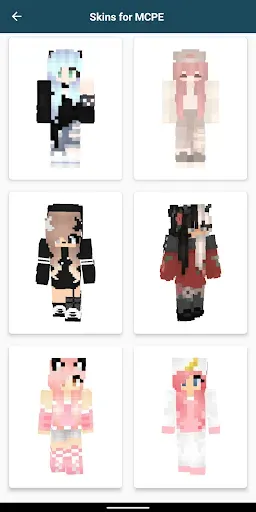 Скриншот 4 — Girls Skins for Minecraft PE