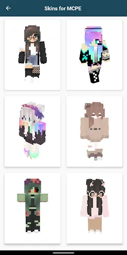 Скриншот 5 — Girls Skins for Minecraft PE