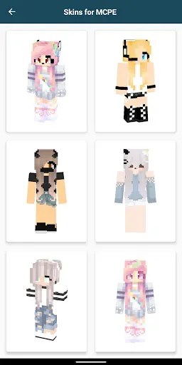 Скриншот 7 — Girls Skins for Minecraft PE