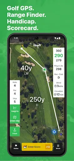 Скриншот 1 — SwingU: Golf GPS Range Finder