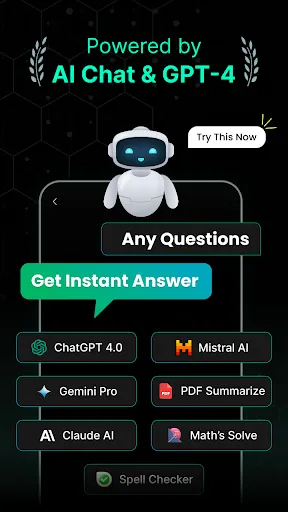Скриншот 1 — AI Chat - Ask your AI Chatbot