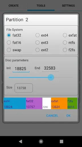 Скриншот 3 — AParted ( Sd card Partition )