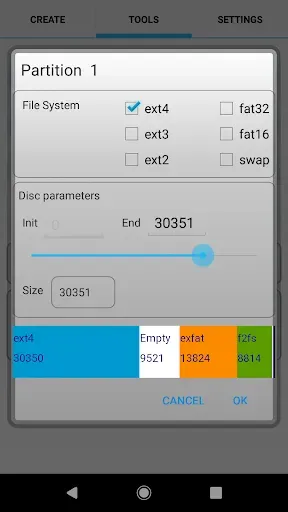 Скриншот 4 — AParted ( Sd card Partition )