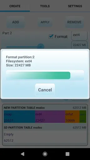Скриншот 5 — AParted ( Sd card Partition )