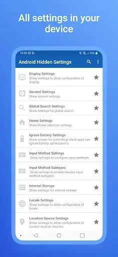 Скриншот 4 — Android Скрытые Настройки