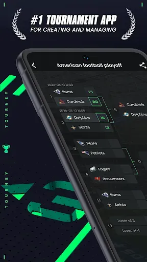 Скриншот 1 — Tourney - Tournament Maker App