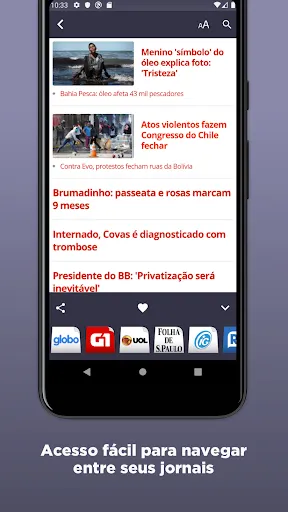 Скриншот 3 — Jornais Brasileiros