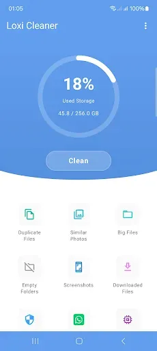 Скриншот 1 — Loxi Cleaner: Очистка Телефона