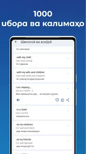 Скриншот 3 — Муҳовараи Тоҷикӣ-Англисӣ