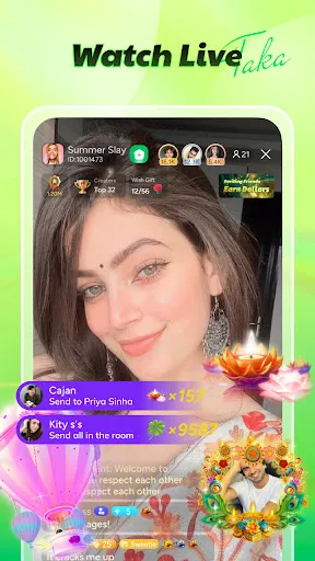 Скриншот 2 — Taka - Chat, Live, Games room
