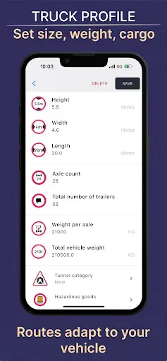 Скриншот 2 — Navitruck GPS Truck & Caravan