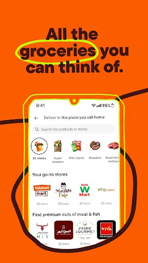 Скриншот 3 — talabat: Food, grocery & more