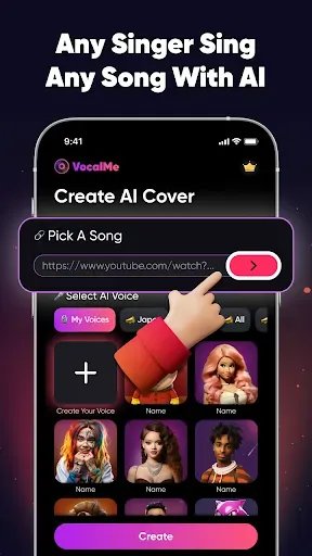 Скриншот 5 — VocalMe Music: AI Cover Songs