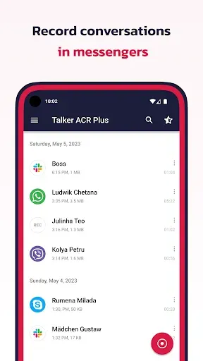 Скриншот 2 — Call Recorder: Talker ACR Plus