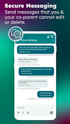 Скриншот 1 — TalkingParents: Co-Parent App