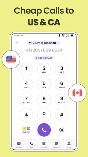 Скриншот 7 — TextNum: Call + Text for Now!
