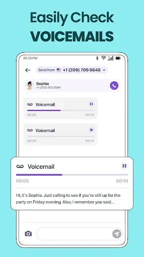 Скриншот 8 — TextNum: Call + Text for Now!