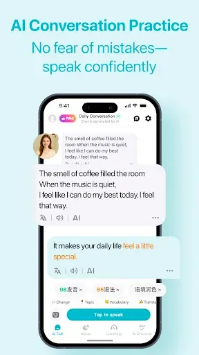 Скриншот 2 — Talksy – AI Language Learning