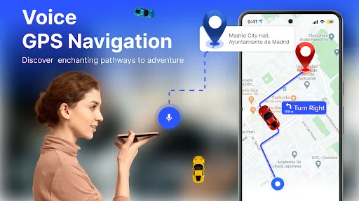 Скриншот 1 — Voice GPS - Maps & Navigation