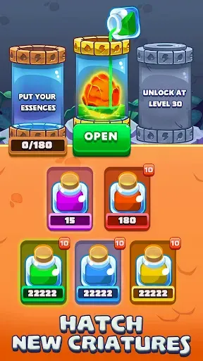 Скриншот 3 — Monster Tales: Match 3 Puzzle