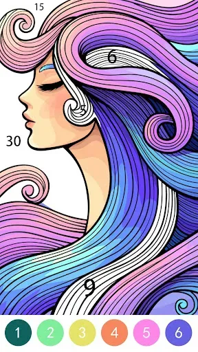 Скриншот 3 — Tangle Color by Number Book