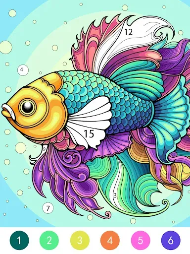Скриншот 7 — Tangle Color by Number Book