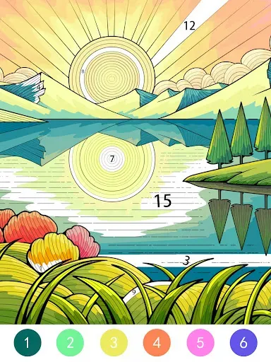 Скриншот 8 — Tangle Color by Number Book