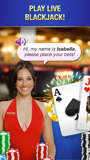 Скриншот 1 — Blackjack Live ™ Casino 21