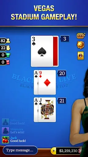 Скриншот 4 — Blackjack Live ™ Casino 21