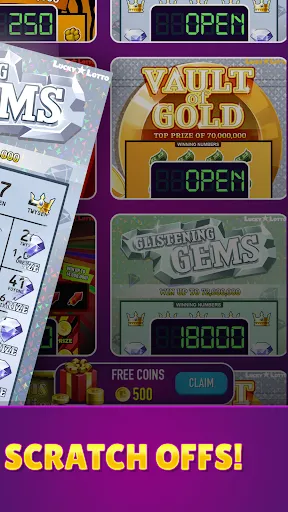 Скриншот 2 — Lucky Lotto - Mega Scratch Off