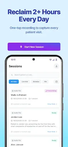 Скриншот 2 — Dictum – Medical AI Scribe