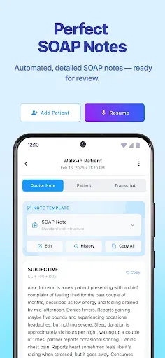 Скриншот 4 — Dictum – Medical AI Scribe