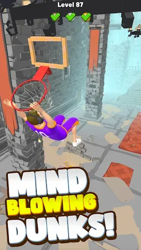 Скриншот 2 — Hoop World: Flip Dunk Game 3D