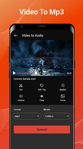 Скриншот 1 — Video to MP3 - Audio Converter