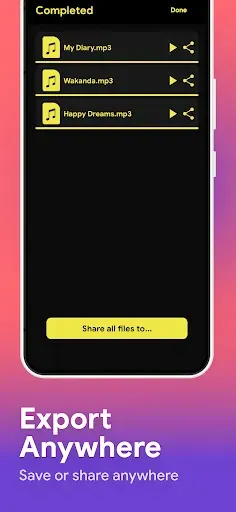 Скриншот 5 — Audio Converter - MP4 to MP3