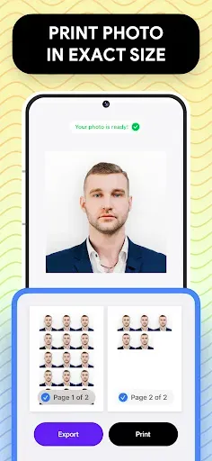 Скриншот 3 — Passport Photo: ID Photo Print