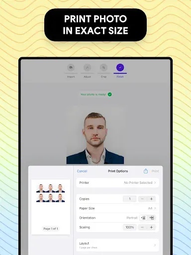Скриншот 8 — Passport Photo: ID Photo Print